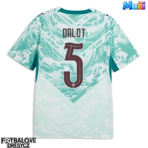Portugalsko Diogo Dalot #5 Venkovní Dres MS 2026 Krátký Rukáv Portugalsko Diogo Dalot #5 Venkovní Dres MS 2026 Krátký Rukáv